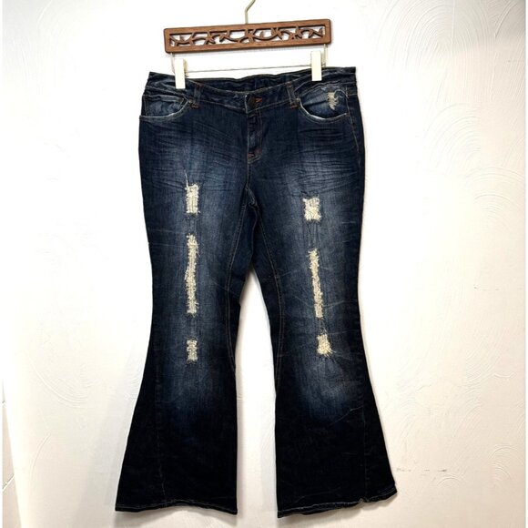 Jupe En Jean (Jean Skirt) Bisou Bisou Michele Bohbot - Taille 6 - Coupe Mini Dark Wash - Très Bon état